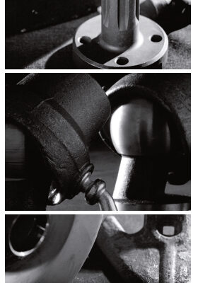 Dettagli di alcuni dei componenti per macchine industriali prodotti
da Rima.