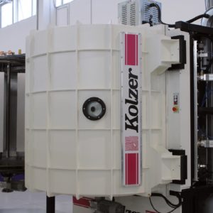 Un reattore per PVD Sputtering
prodotto da Kolzer di Cologno
Monzese.