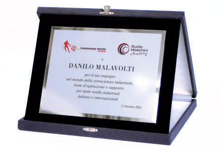Da Laminazione Sottile e Guido Moschini Academy un riconoscimento per Danilo O. Malavolti