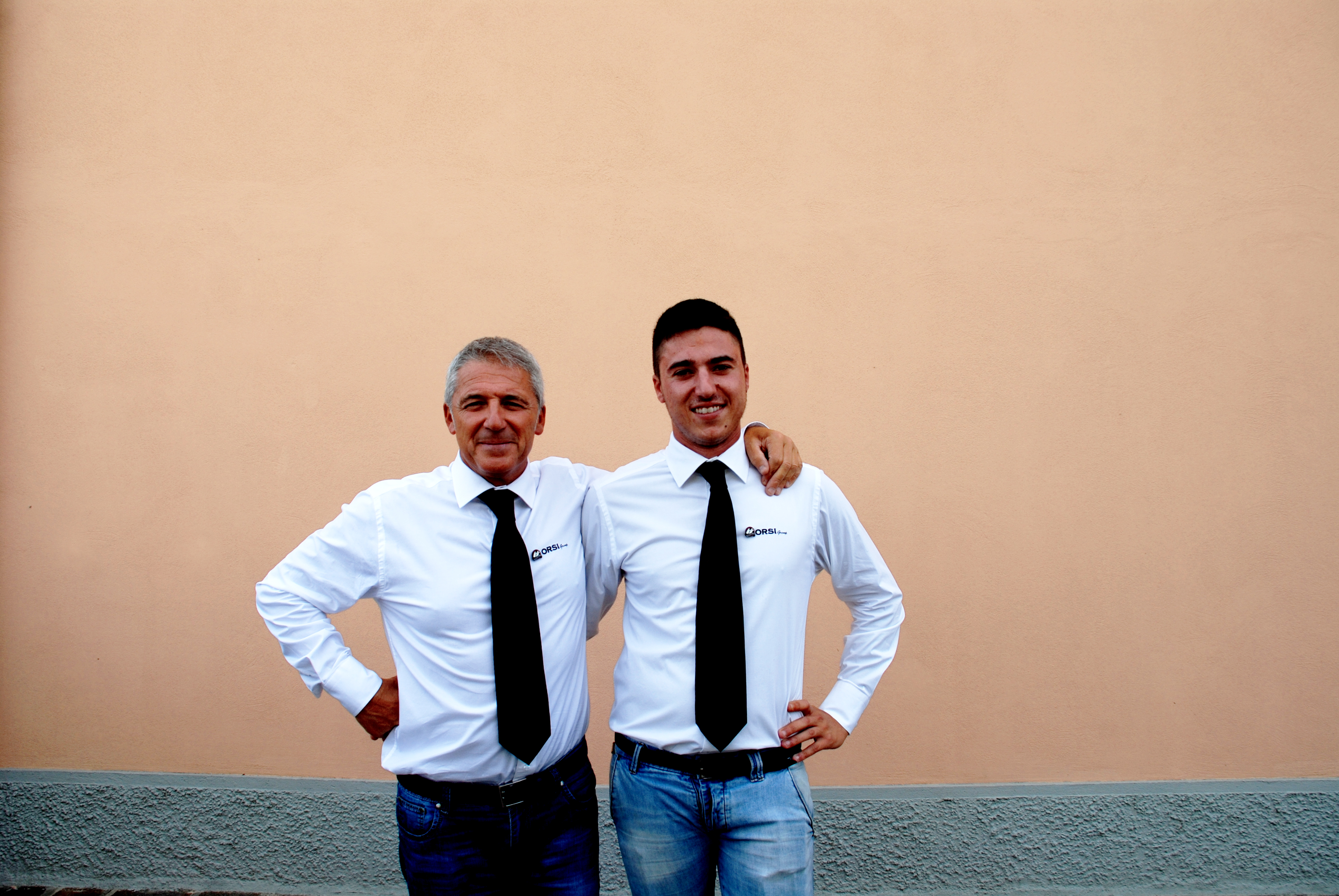 Stefano Orsi, a sinistra,
con il figlio Nicolò, a destra,
sono i titolari di orsi Group.