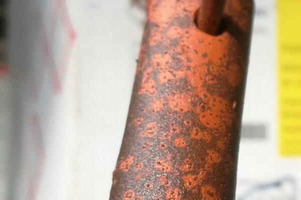 Un pezzo verniciato a
polvere con un prodotto
della cartella Patina Collection
di Adapta Powder
Coatings